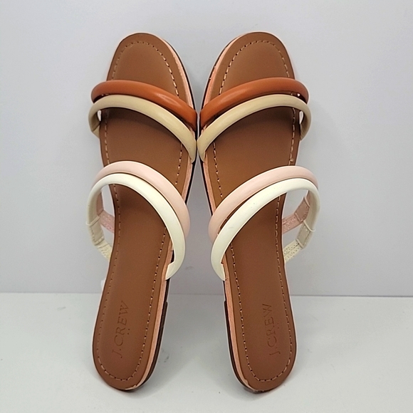 J. Crew | Seaside pastel strappy slide sandals | WMS 8 | NWT - Picture 6 of 9